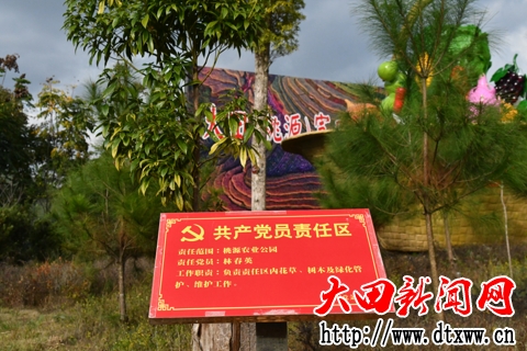 桃源镇农业公园共产党员责任区(大田县委组织部 提供)
